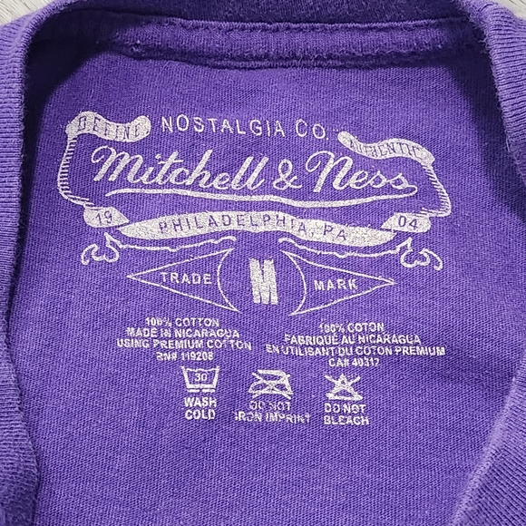 Mitchell & Ness Utah Jazz Malone #32 T-shirt Size Medium Harwood Classics - Picture 6 of 8